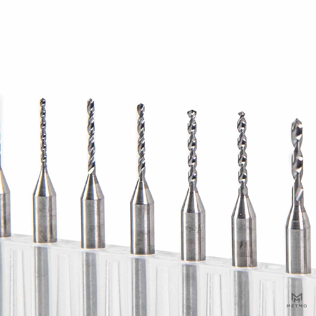 10 x Tungsten Carbide Micro Drill Bits