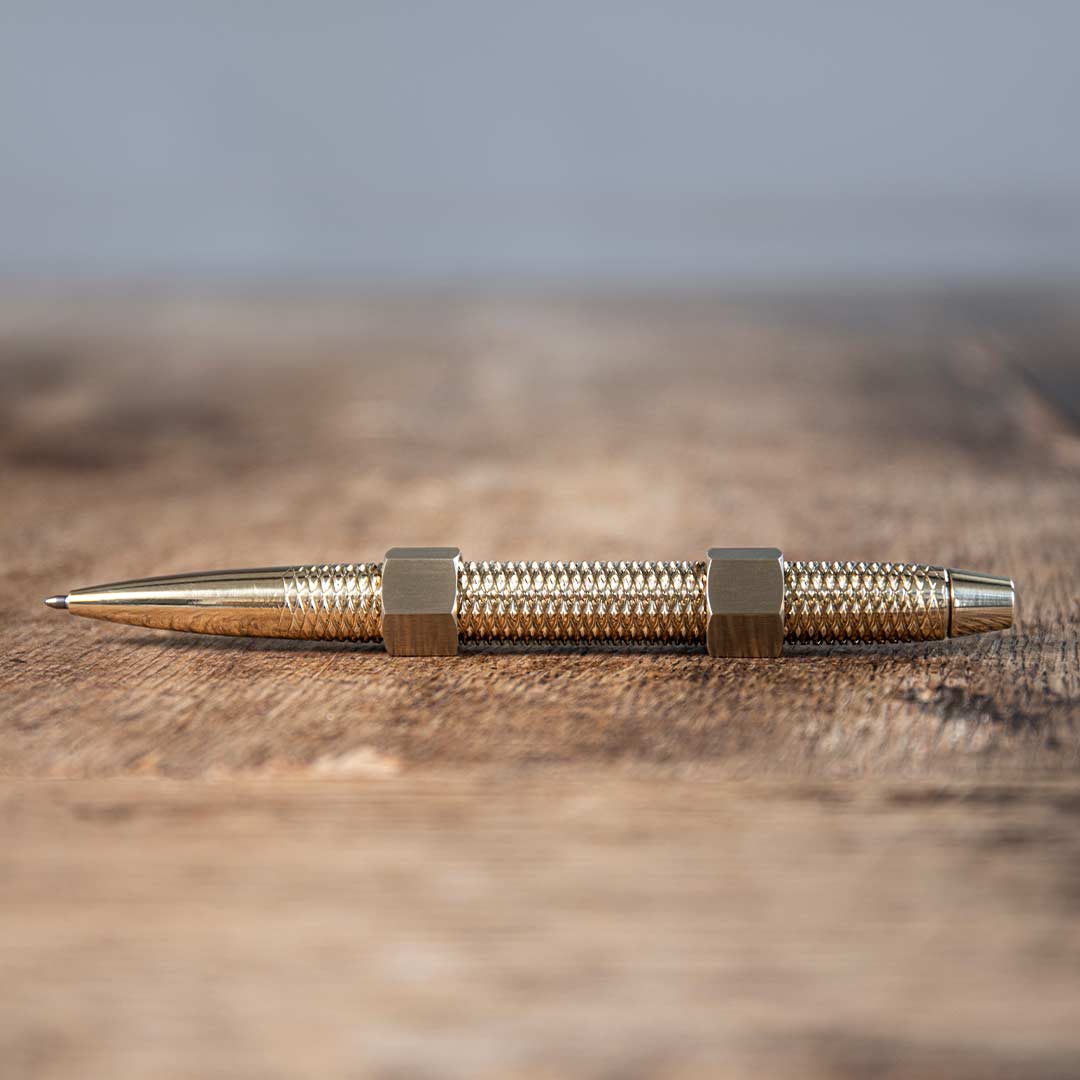 MetMo Dual Threaded Brass Fidget Pen