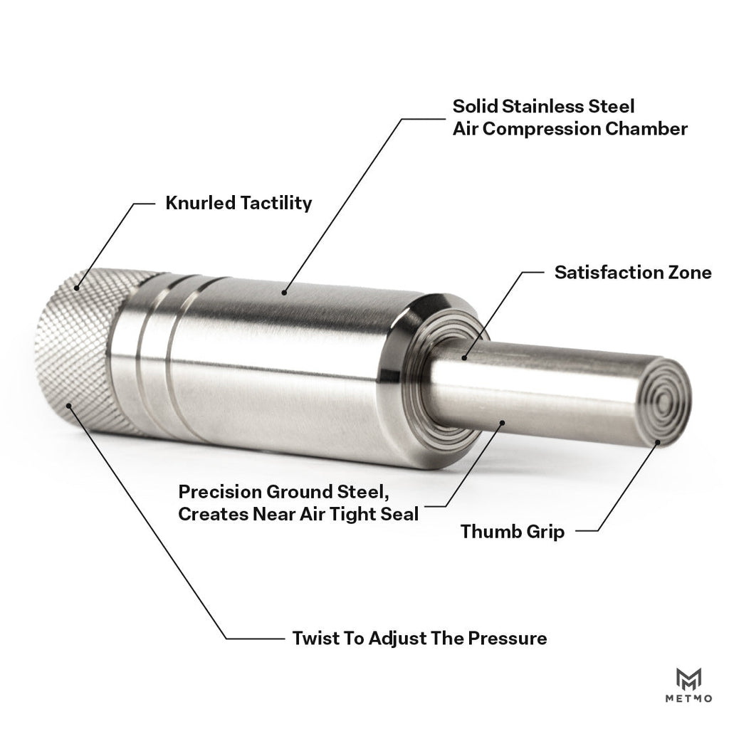 MetMo Stainless Steel Fidget Piston