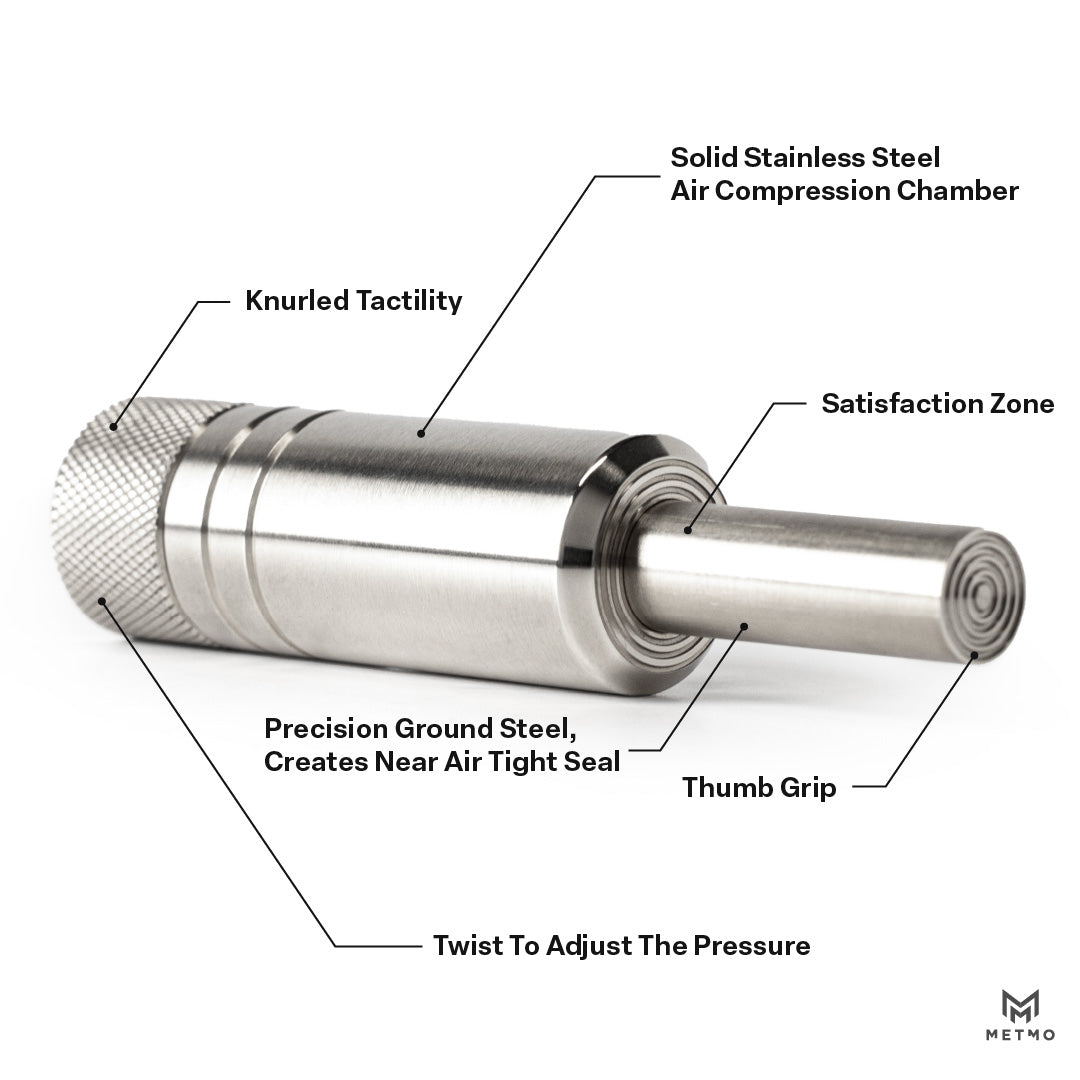 MetMo Stainless Steel Fidget Piston