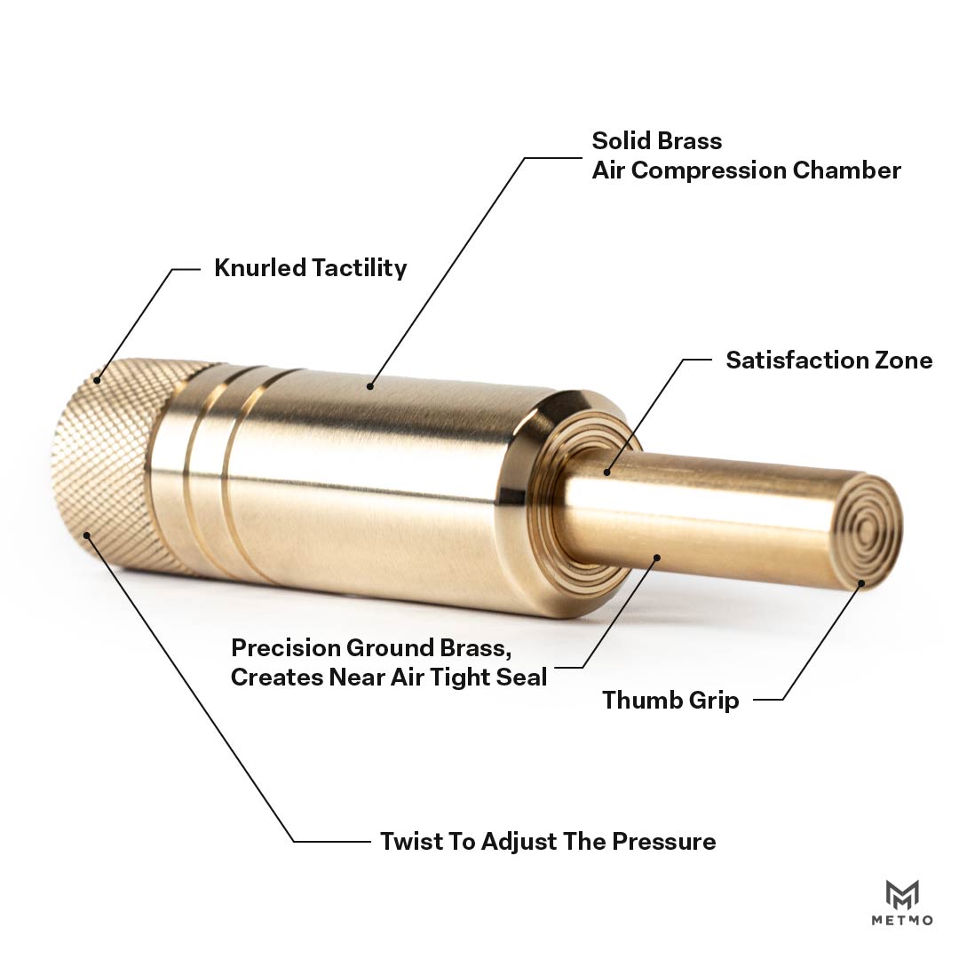 MetMo Brass Fidget Piston