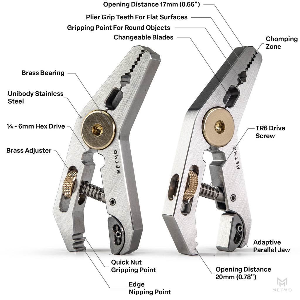 MetMo Stainless Steel Pocket Snip Grip
